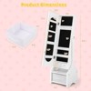 Infans Kids Vanity Set Princess Makeup Dressing Table & Chair Set w/ Jewelry Armoire - 2 of 4