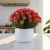 Unique Bargains Artificial Plants Scandinavian-style Plastic 3.35"x3.35"x6.69" 1 Pc - 2 of 4
