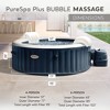 Intex PureSpa Plus 4 or 6 Person Portable Inflatable Round Hot Tub Spa with Soothing Bubble Jets and Built In Heater Pump - 4 of 4