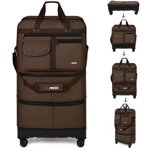 NEW YORK XPRESS JM-36 Collapsible Expandable Luggage Bag Suitcases with Wheels, Hardshell Base Case 36" - 1 of 4
