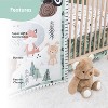 The Peanutshell Wild Kingdom/Safari Adventures Crib Bedding Set and Stuffie Plush Toy - 4 Piece Set - 4 of 4