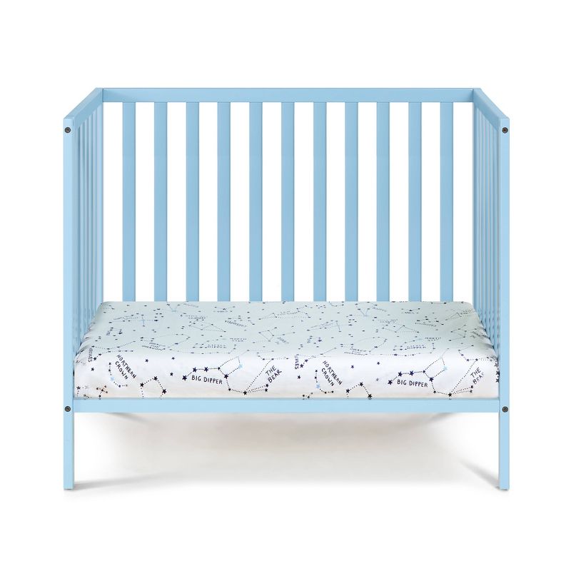 Suite Bebe Palmer 3-in-1 Convertible Mini Crib with Mattress Pad - Blue, 5 of 8