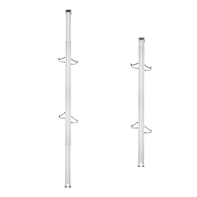 Aluminum Floor-to-Ceiling Bike Storage Rack for Two Bicycles