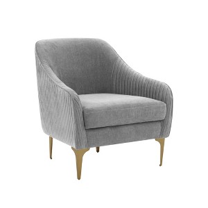 TOV Furniture Serena Velvet Upholstered Accent Chair - 1 of 4