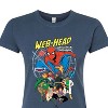 Women's - Marvel - Friendly Neighborhood Spider-Man Web Head Fitted Graphic T-Shirt - 2 of 3