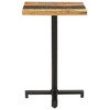 vidaXL Bistro Table Square 19.7 inches x19.7 inches x29.5 inches  Solid Reclaimed Wood - 2 of 4