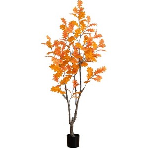 HomeStock  6 ft. Artificial Tree in Pot for Indoor/Outdoor - 1 of 4