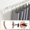 Unique Bargains Curtain Rings with Clips Iron for Hanging Curtains and Shower Curtain 10 Pcs - 3 of 4