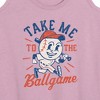 Women's - Instant Message - Take Me To The Ballgame Graphic Racerback Tank - 2 of 4