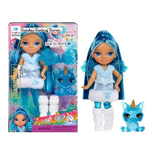 Rainbow High Littles Rainbow Fantasy Fairies + Pet - Sapphire, Blue 5.5" Small Doll & Fantasy Dog - 1 of 4