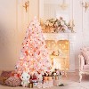 Yaheetech Pre-lit Flocked Artificial Christmas Tree Snow Frosted Christmas Tree - 2 of 4