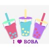 I Love Boba Adult Long Sleeve Hoodie - 2 of 2