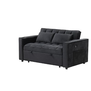 NicBex 58 Inch Multi-Functional Sofa Bed with Cup Holder and USB Port for Living Room,Apartment,Office - 1 of 4