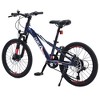 20 Inch 7-Speed Lightweight Mountain Bike with Front and Rear Dual Disc Brakes, Mountain Bike for Girls and Boys - 2 of 4