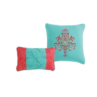 Casa Real Multi-Color Reversible Microfiber King Quilt Set