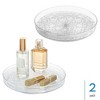iDesign 9-Inch Lazy Susan Organizer for Bathroom - Set of 2 - Clear - 2 of 4