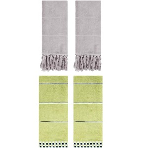 REGALWOVEN 4 Pcs Bathroom Hand Towel 14" x 30" - 1 of 4