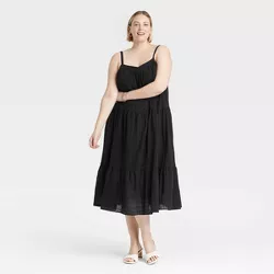 Women's Plus Size Sleeveless A-Line Dress - Knox Rose™ Black Floral 4X