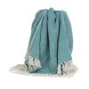 Parkland Collection,Isla Transitional Handloomed Cotton Throw Blanket - 4 of 4