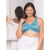 Leading Lady Women's The Marlene - Silky Front-Closure Comfort Bra (151) Sea Glass Blue 52B/C/D - 4 of 4