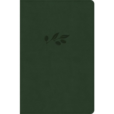 CSB Personal Size Giant Print Bible, Olive Leathertouch, Indexed - by  Csb Bibles by Holman (Leather Bound)