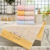 REGALWOVEN Home Decor Floral Embroidered Pure Cotton Bathroom Hand Towel 13" x 29" - 4 of 4