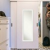 17" x 51" Vanity White Framed On the Door Mirror - Amanti Art: No Assembly, Polystyrene Frame - 4 of 4