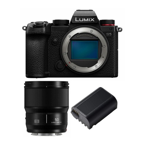 klassiek Vete Verwarren Panasonic Lumix S5 4k Mirrorless Full-frame L-mount Camera (body Only)  Bundle : Target