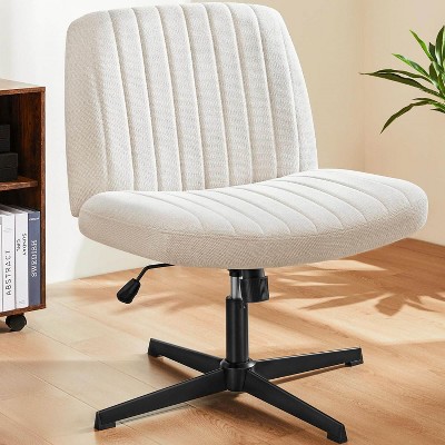 Cross legged chair, Pipersong Meditation Chair, No Wheels Armless Swivel Home Office Chair, Adjustable Wide Seat Computer Task Chair-The Pop Home