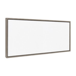 Kate and Laurel Sylvie Blank Framed Canvas 18x40 - 1 of 4
