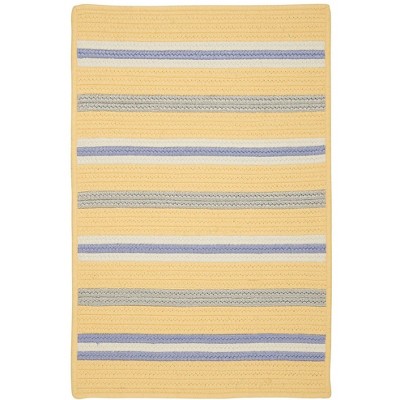 Colonial Mills Painter Stripe Braided Rug, Summer Sun 2'x3', Rectangle Shape