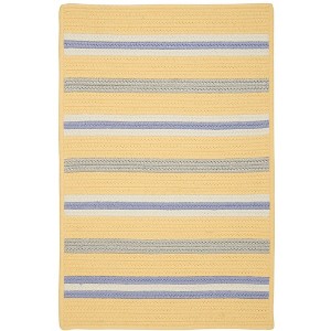 Colonial Mills Painter Stripe Braided Rug, Summer Sun 2'x3', Rectangle Shape - 1 of 2