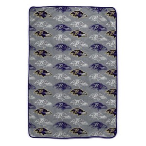 NFL Baltimore Ravens Logo Roll Ultra Soft Blanket - 1 of 1
