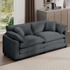 NicBex 80.3 Inch Loveseat,Modern Corduroy Fabric Loveseat Sofa with 4 Pillows,Deep Seating 2-Seater Couch for Living Room - 2 of 4