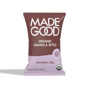 MadeGood Snack Bars Chocolate Chip Granola Bites - 0.85oz - 1 of 3