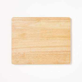12"x15" Nonslip Rubberwood Cutting Board Natural - Figmint™