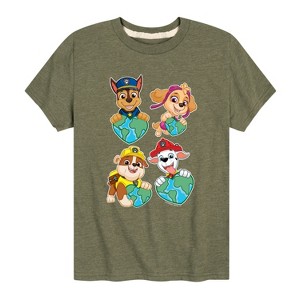 Boys' - Paw Patrol - Heart Earth Short Sleeve Graphic T-Shirt - 1 of 4