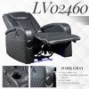 Faux Leather Power Motion Recliner with Bluetooth, Wireless Charger, Cooling Cup Holder & LED Lights - 4 of 4