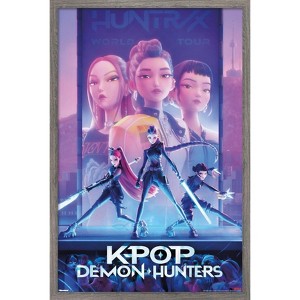 Trends International Netflix KPop Demon Hunters (2025) - One Sheet Framed Wall Poster Prints - 1 of 4