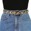 INSPIRE CHIC Women's Leopard Print Faux Leather Casual Waist Belts - 4 of 4