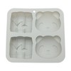 Unique Bargains Candy Mould 4-Cavity Pandas with Bamboo Candy Mould Hand Wash 5.55"x5.31"x1.3" 1 Pc - 3 of 4