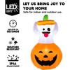Joyfy 5 FT Halloween Inflatable Outdoor Decorations, Inflatable Ghost in Pumpkin with LEDs for Halloween Party Yard, Garden, Lawn Outdoor Decoration - 2 of 4