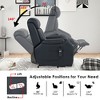 Power Lift Recliner Chair with Remote Control, Side Pocket and Overstuffed Pillow - 2 of 4