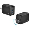Monoprice Compact 2‑Port 45W PD3.0 GaN Charger with Dual Fast‑Charging USB‑C Ports, Foldable Prong, for Laptop, Tablets, and Phones - 2 of 4