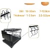 LunaLulinlk Dish Drying Rack,Sink Drainer Rack-2 Tiers Plates Draining Rack Kitchen Organiser with Drip Tray Black - 2 of 4