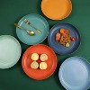 LunaLulinlk 10 Inch Wheat Straw Plates, 12 Pcs Unbreakable Dinner Set of 6 Colors, Lightweight - 3 of 4