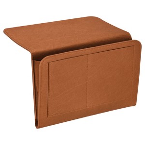 Unique Bargains Felt Bedside Organizer Bed Hanging Caddy 5 Pockets Hanging Bag - 1 of 3