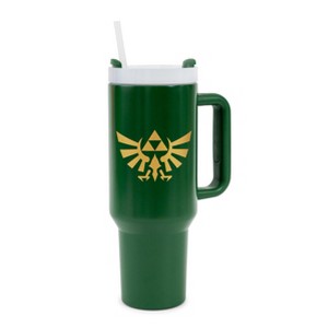 Pyramid America The Legend of Zelda Hylian Crest Metal Travel Tumbler | Holds 40 Ounces - 1 of 4