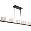 Artcraft Lighting Salinas 5 - Light Pendant in  Black/Brass - 2 of 4