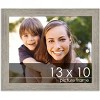 PosterPalooza | 13x10 Wide Barnwood Picture Frame, UV Acrylic, 6 Finishes - Grey, Brown, White, and Black - 2 of 4